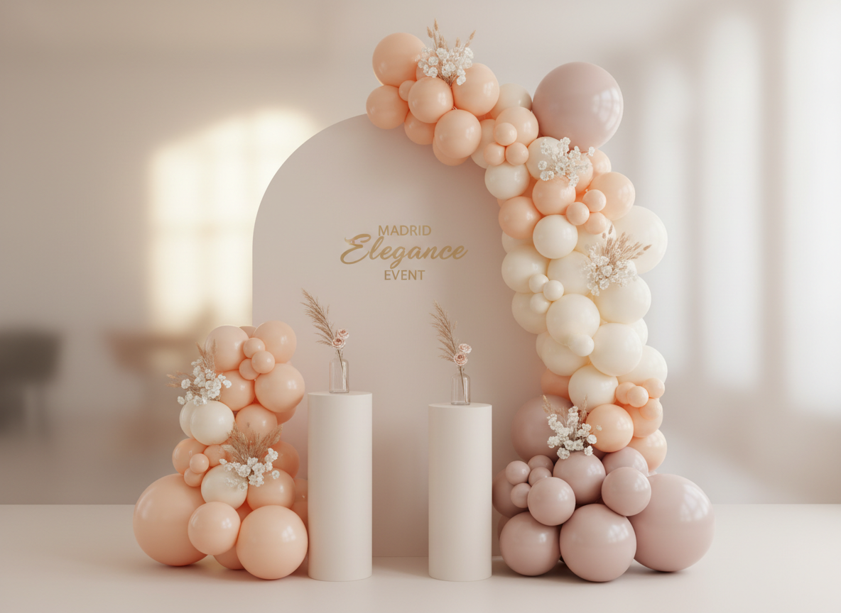 Guía completa para diseñar un evento elegante con globos y flores
